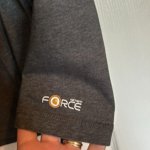 Carhartt Force men’s gray long sleeve relaxed fit t-shirt size medium - Picture 4 of 8